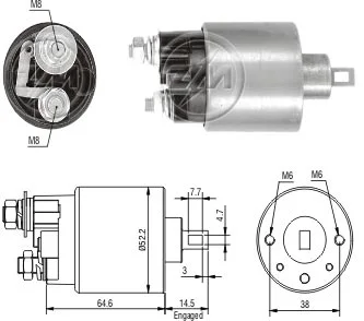Relé de Partida ZM 712 ZM 712
