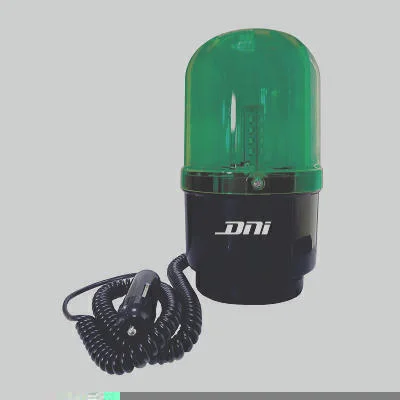Sinalizador Giroled c/ Imã e Plug Acendedor Verde Bivolt DNI DNI4113