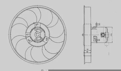 Eletroventilador MAGNETI MARELLI EMM2001HFD