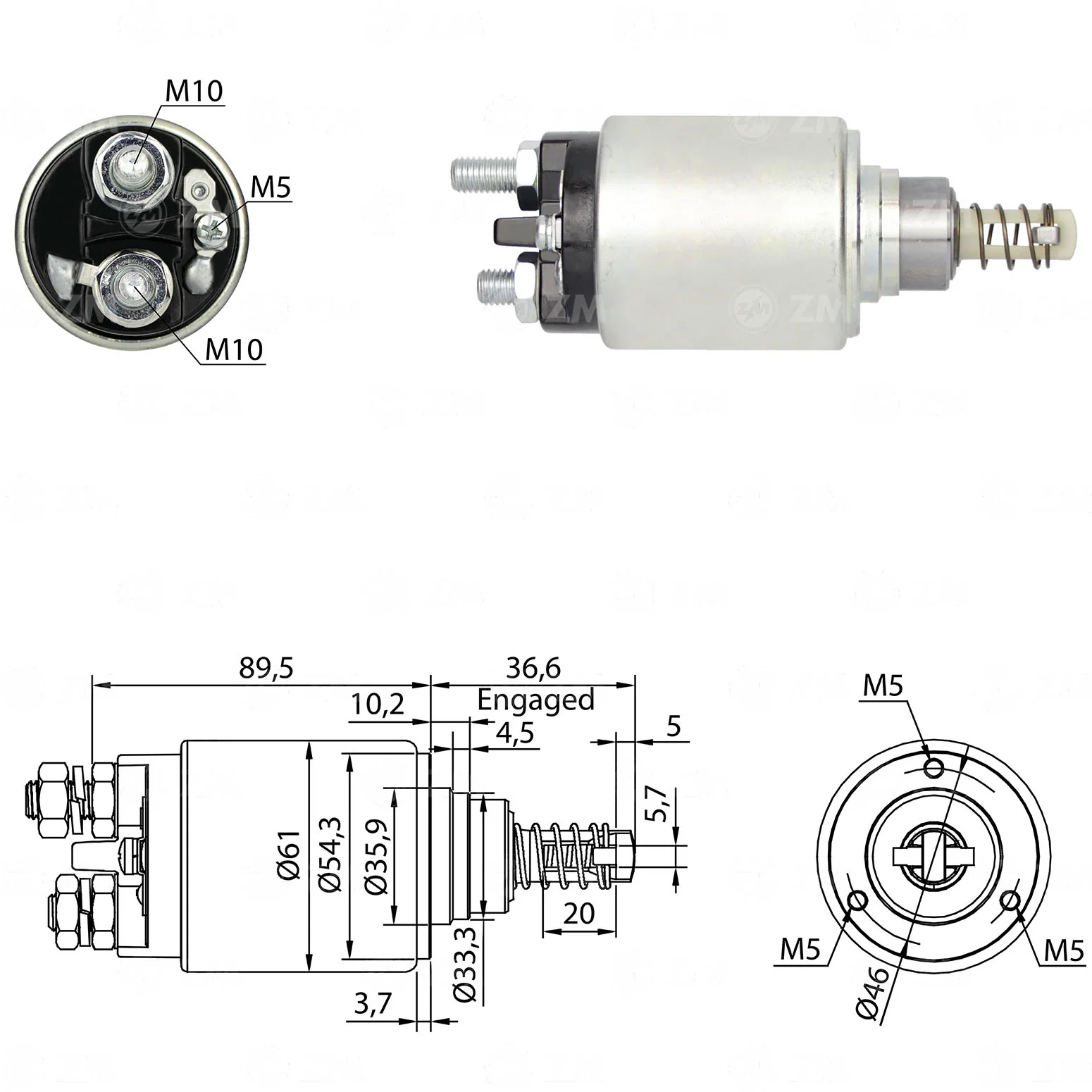 Relé de Partida ZM 731 ZM 731