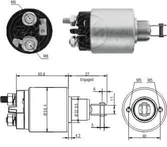 Relé de Partida ZM 2-579 ZM 2579