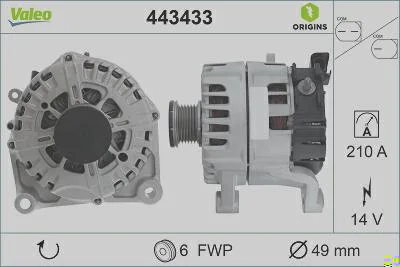 Alternador VALEO 443433