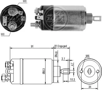 Relé de Partida ZM 726 ZM 726