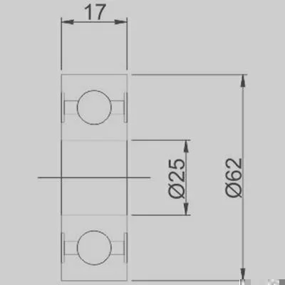 Rolamento de Esferas GAUSS GR6305
