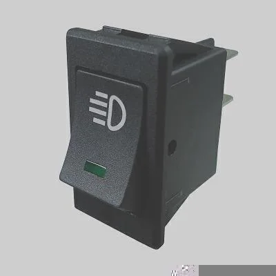 Chave Interruptor Farol Universal LED Verde Bivolt Comut DNI DNI2019