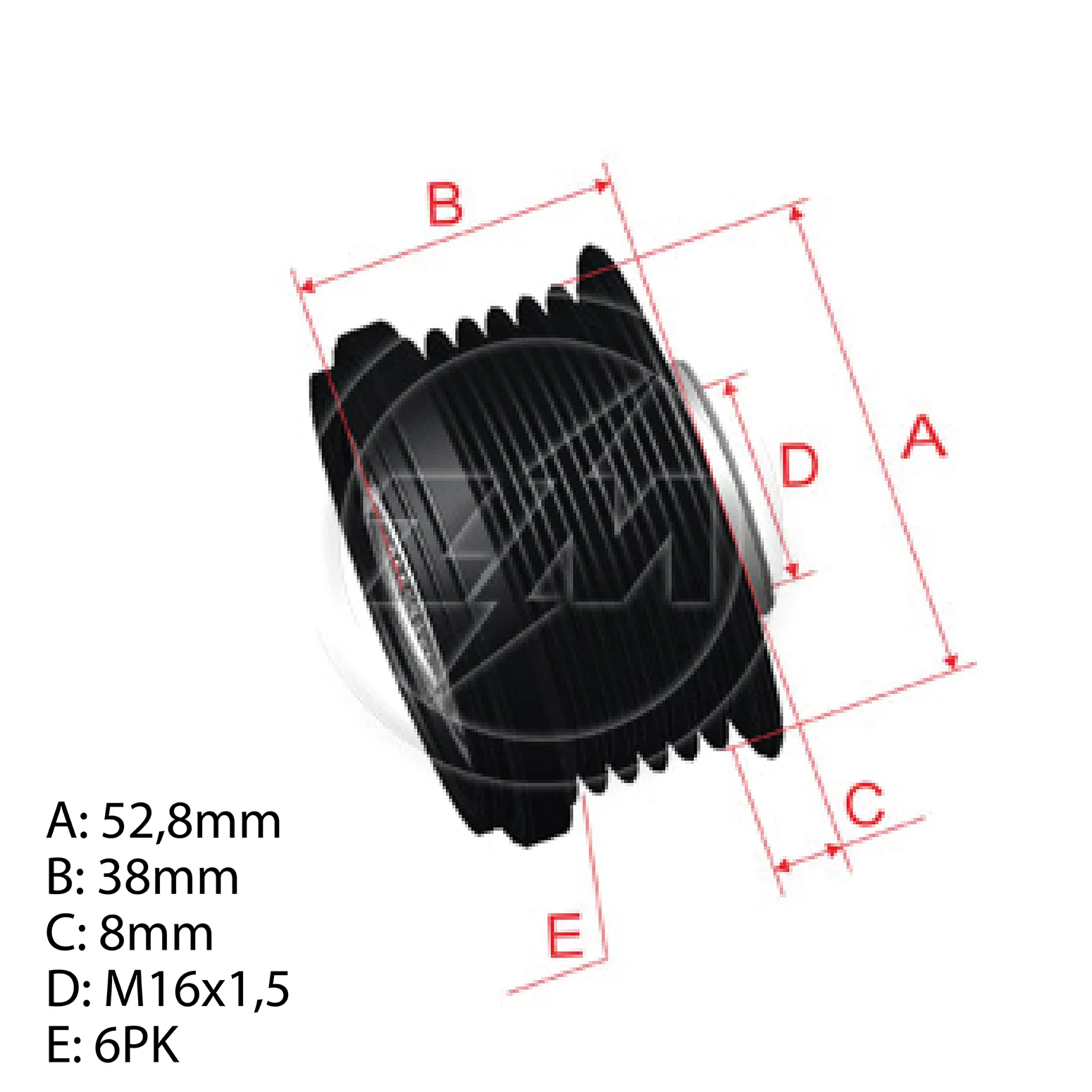 Polia OAP ZM 96.012.76 ZM 9601276