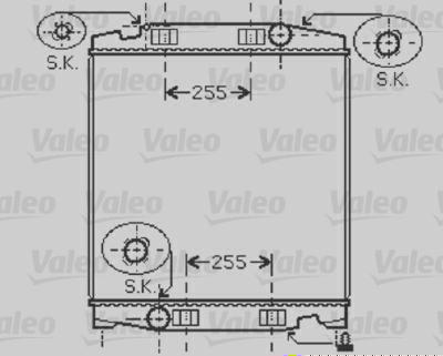 Radiador de Resfriamento VALEO 733410