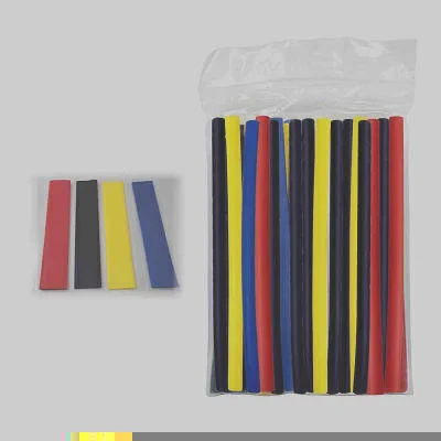 Espaguete Termo-Retrátil 4mm (1/8-5/32 pol.) Contração 2:1 Kit 15 pcs