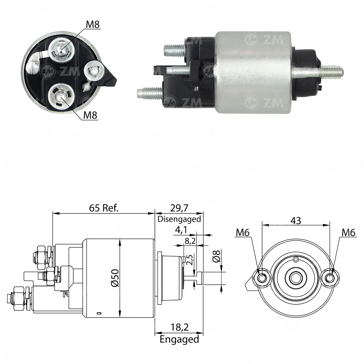 Relé de Partida ZM 6-709 ZM 6709