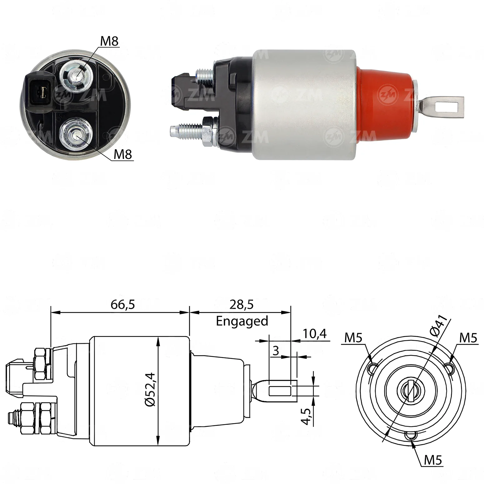 Relé de Partida ZM 1-382 ZM 1382