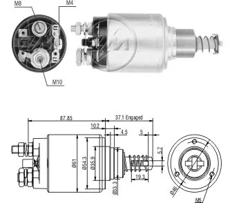 Relé de Partida ZM 640 ZM 640