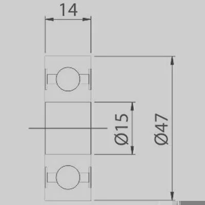 Rolamento de Esferas GAUSS GRB1586D