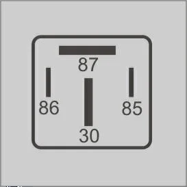 Relé Auxiliar c/ Resistor 24V 4 Terminais (2 Largos)