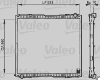 Radiador de Resfriamento VALEO 733540