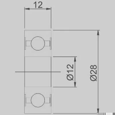 Rolamento de Esferas GAUSS GR63001