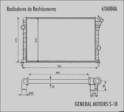 Radiador de Resfriamento VALEO 6TA008A