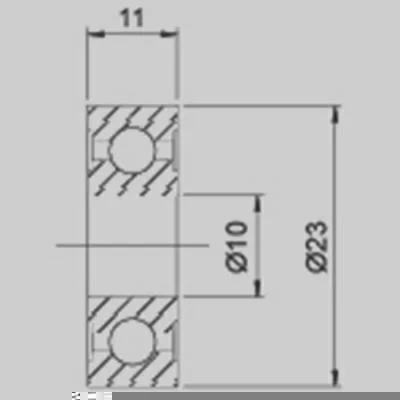 Rolamento GAUSS GRB1046D