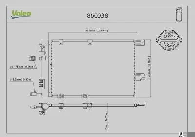 Condensador VALEO 860038