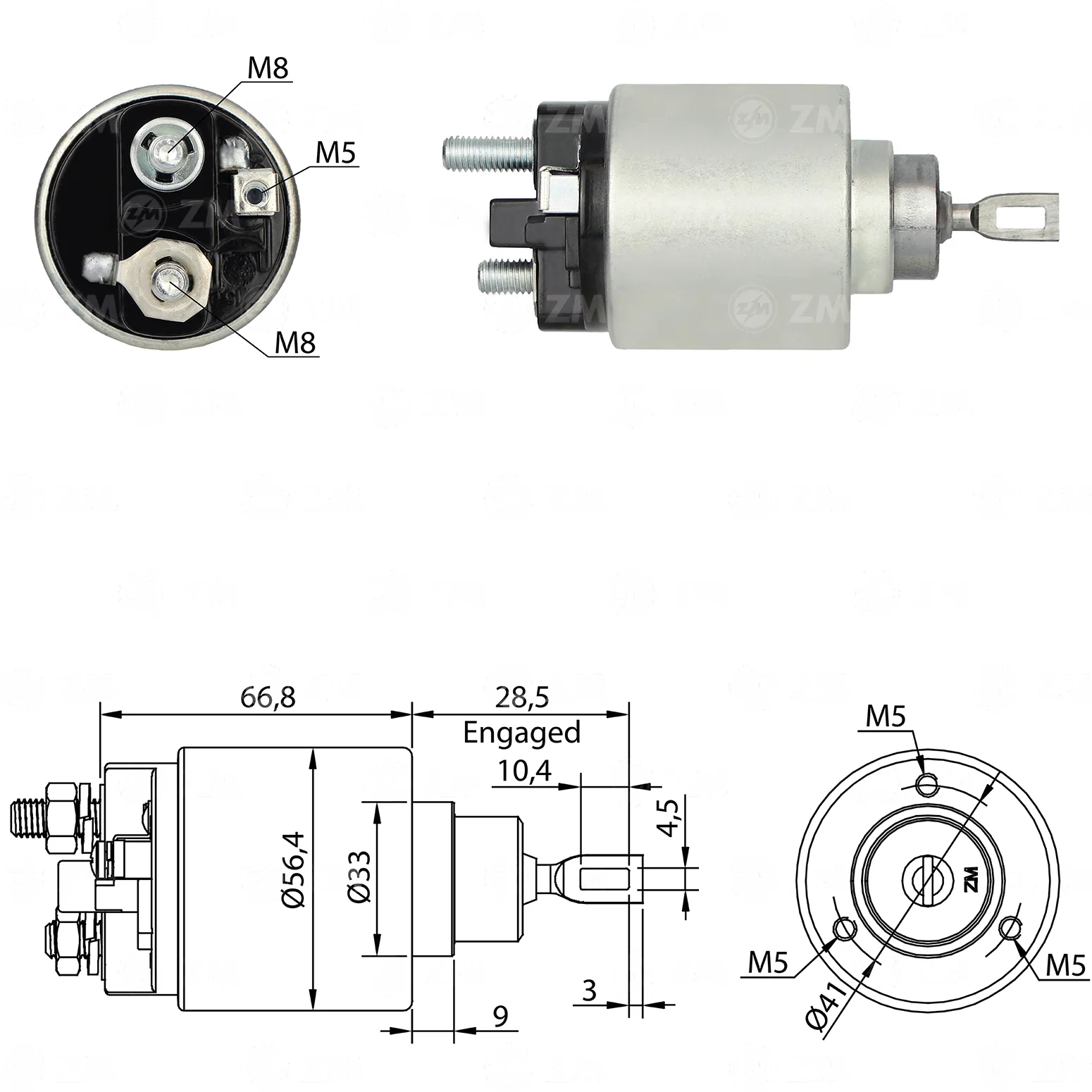 Relé de Partida ZM 674 ZM 674