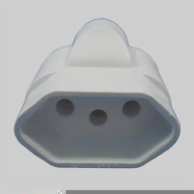 Adaptador Univ. Reverso 2P+T 10A 127/250VAC