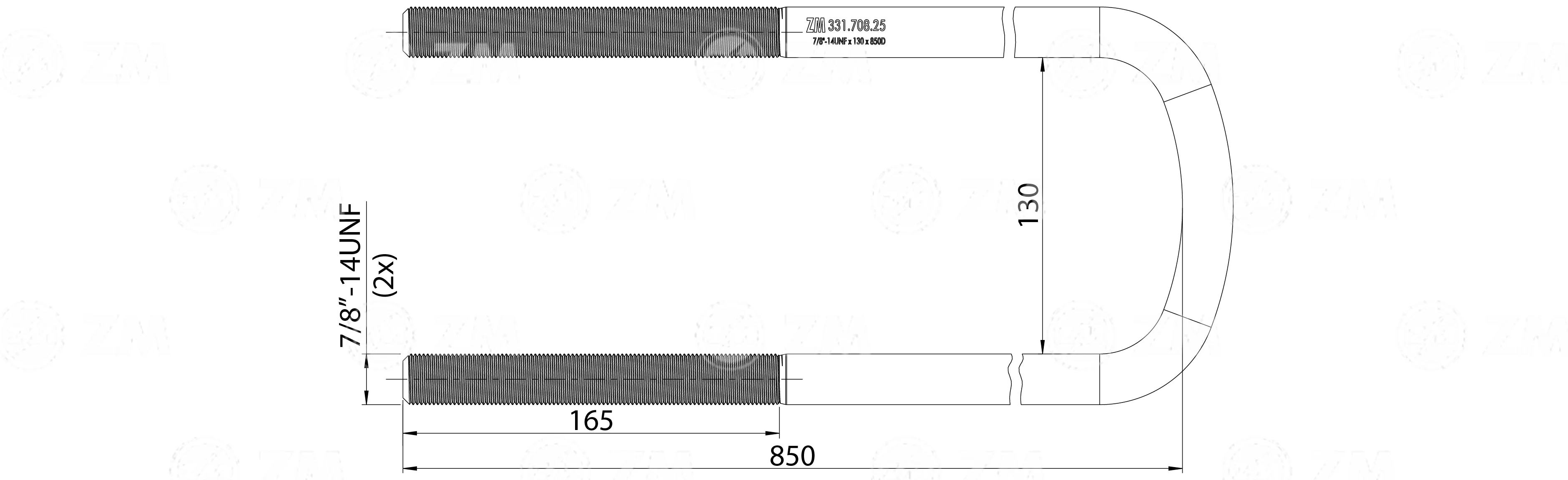 ZM 331.708.25 - Grampo de Mola - Suspensor