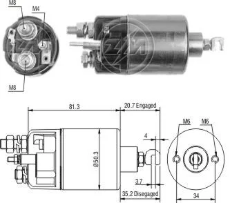 Relé de Partida ZM 664 ZM 664