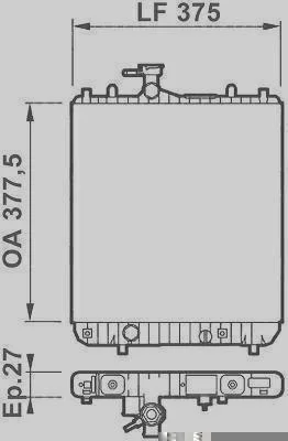 Radiador de Resfriamento VALEO 732719R