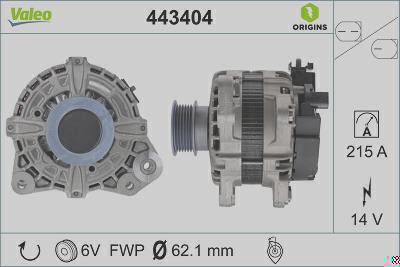Alternador VALEO 443404