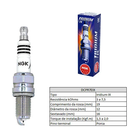 Vela de Ignição NGK DCPR7EIX