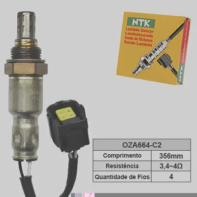 Sensor de Oxigênio NTK OZA664-C2