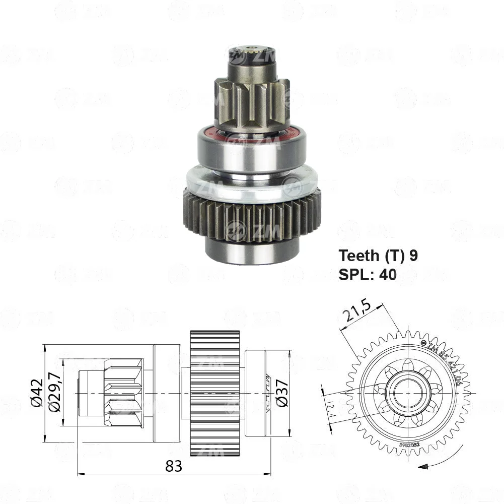 Impulsor de Partida ZM 85.421.06 ZM 8542106