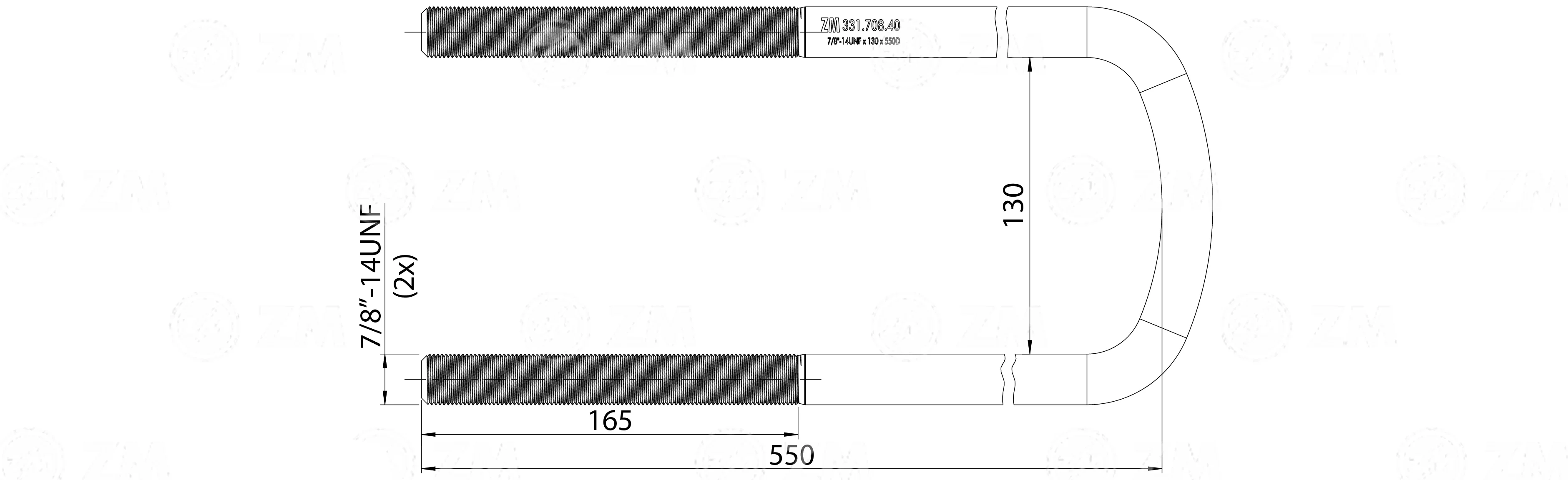 ZM 331.708.40 - Grampo de Mola - Suspensor
