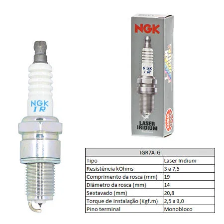 Vela de Ignição NGK IGR7A-G