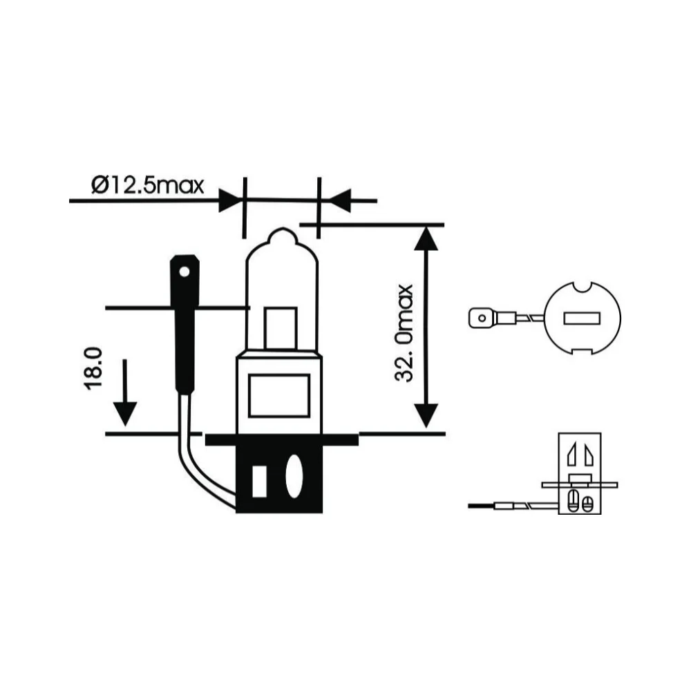 LÂMPADA 24V 75 / 70W PK22S