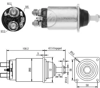 Relé de Partida ZM 1-831 ZM 1831