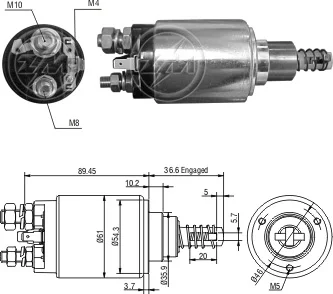 Relé de Partida ZM 2-640 ZM 2640