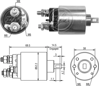 Relé de Partida ZM 2-484 ZM 2484