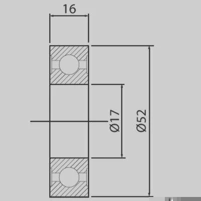 Rolamento de Esferas GAUSS GR3330