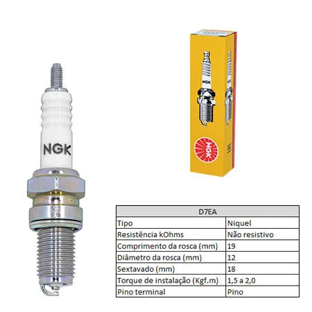 Vela de Ignição NGK D7EA