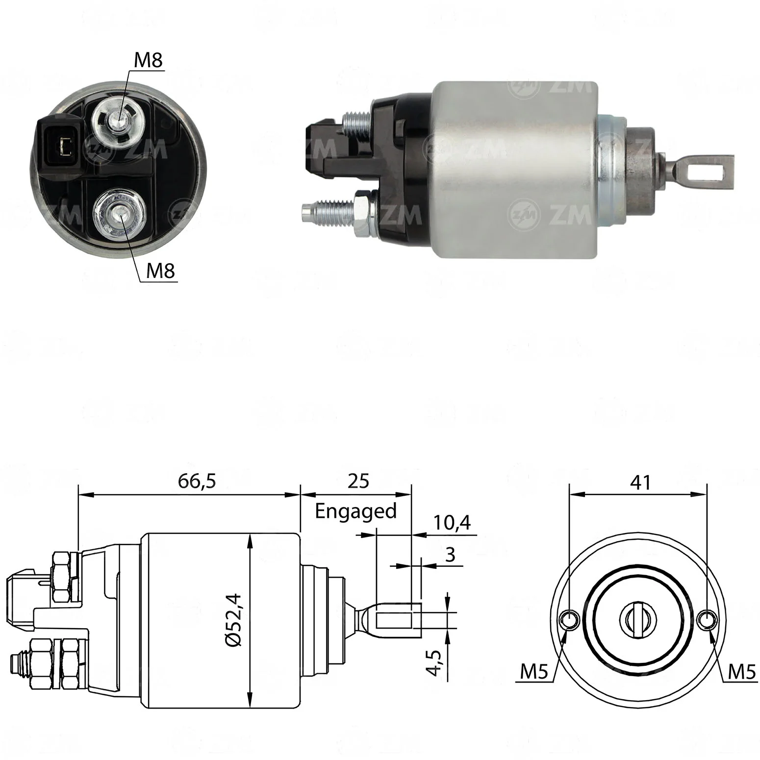 Relé de Partida ZM 382 ZM 382