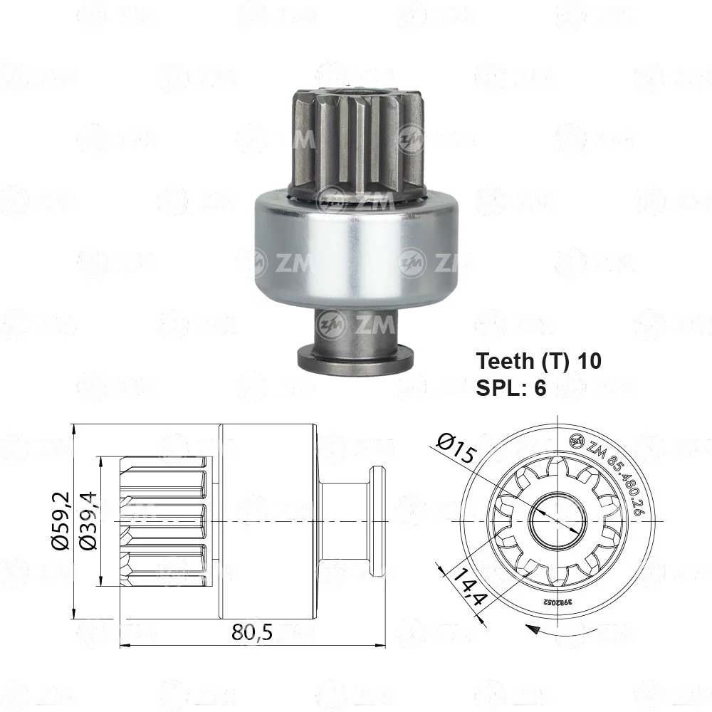 Impulsor de Partida ZM 85.480.26 ZM 8548026