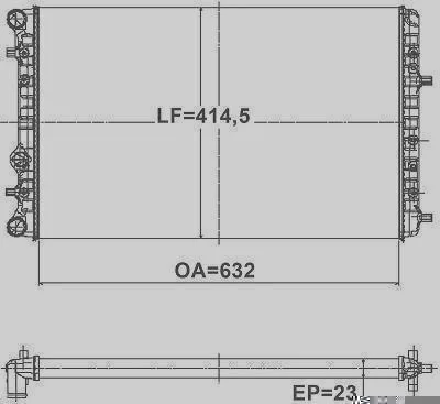 Radiador de Resfriamento VALEO 735146R