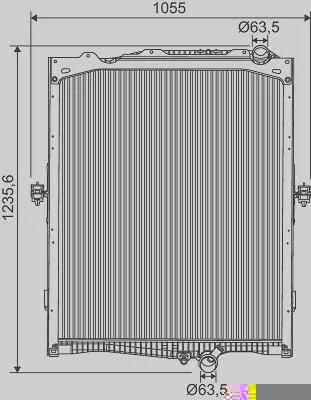 Radiador de Resfriamento VALEO 733554