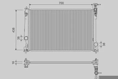 Radiador de Resfriamento VALEO 701297
