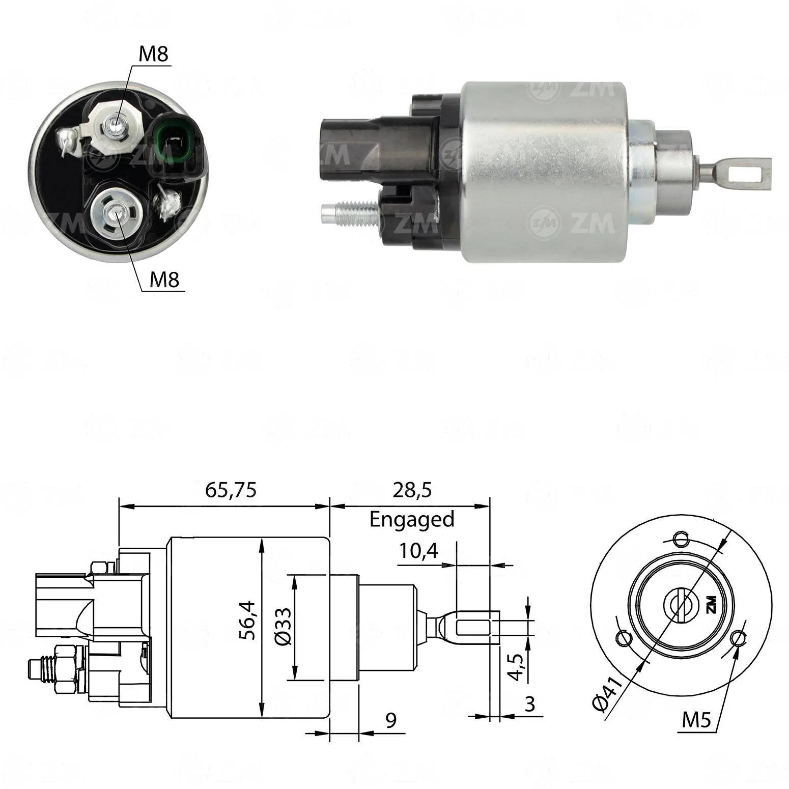 Relé de Partida ZM 3-978 ZM 3978