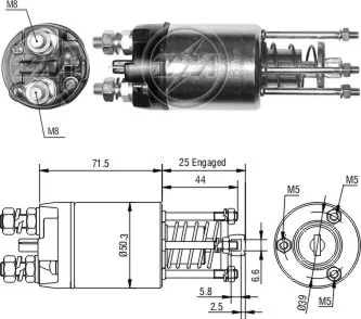Relé de Partida ZM 3-651 ZM 3651