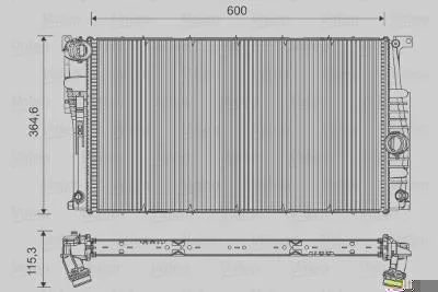 Radiador de Resfriamento VALEO 735455