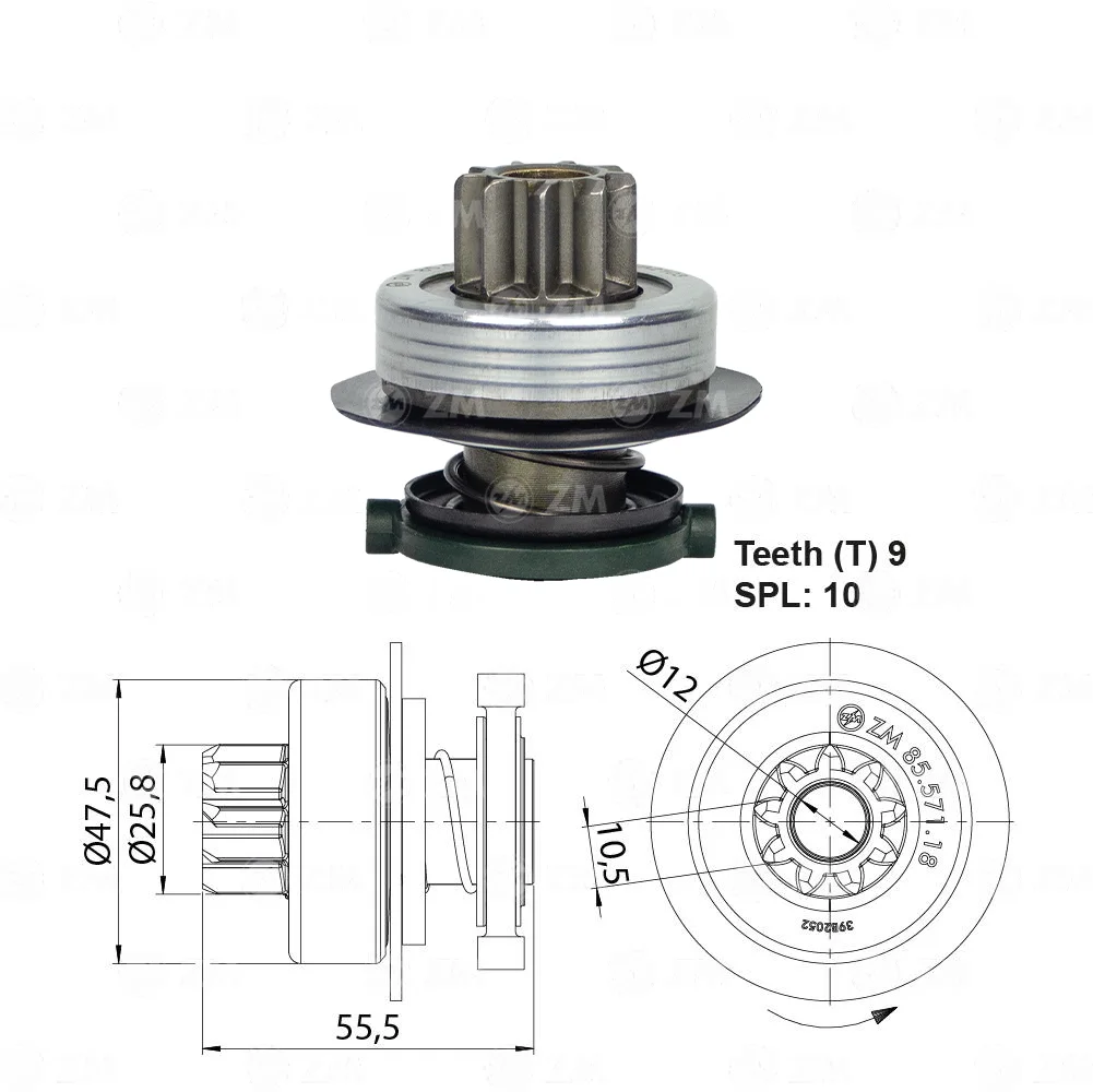 Impulsor de Partida ZM 85.571.18 ZM 8557118