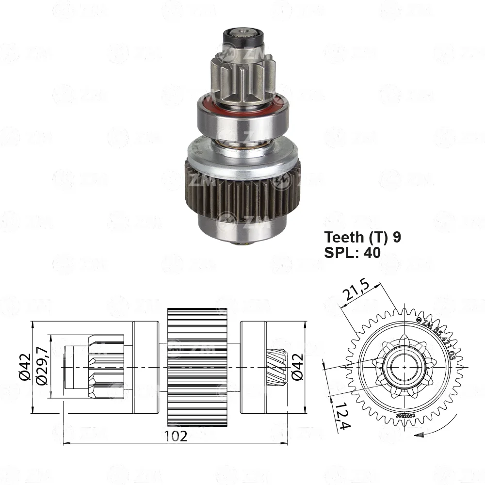 Impulsor de Partida ZM 85.421.03 ZM 8542103