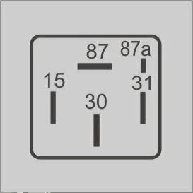 Relé Injeção Eletrônica 12V 5 Terminais (1 Pequeno)